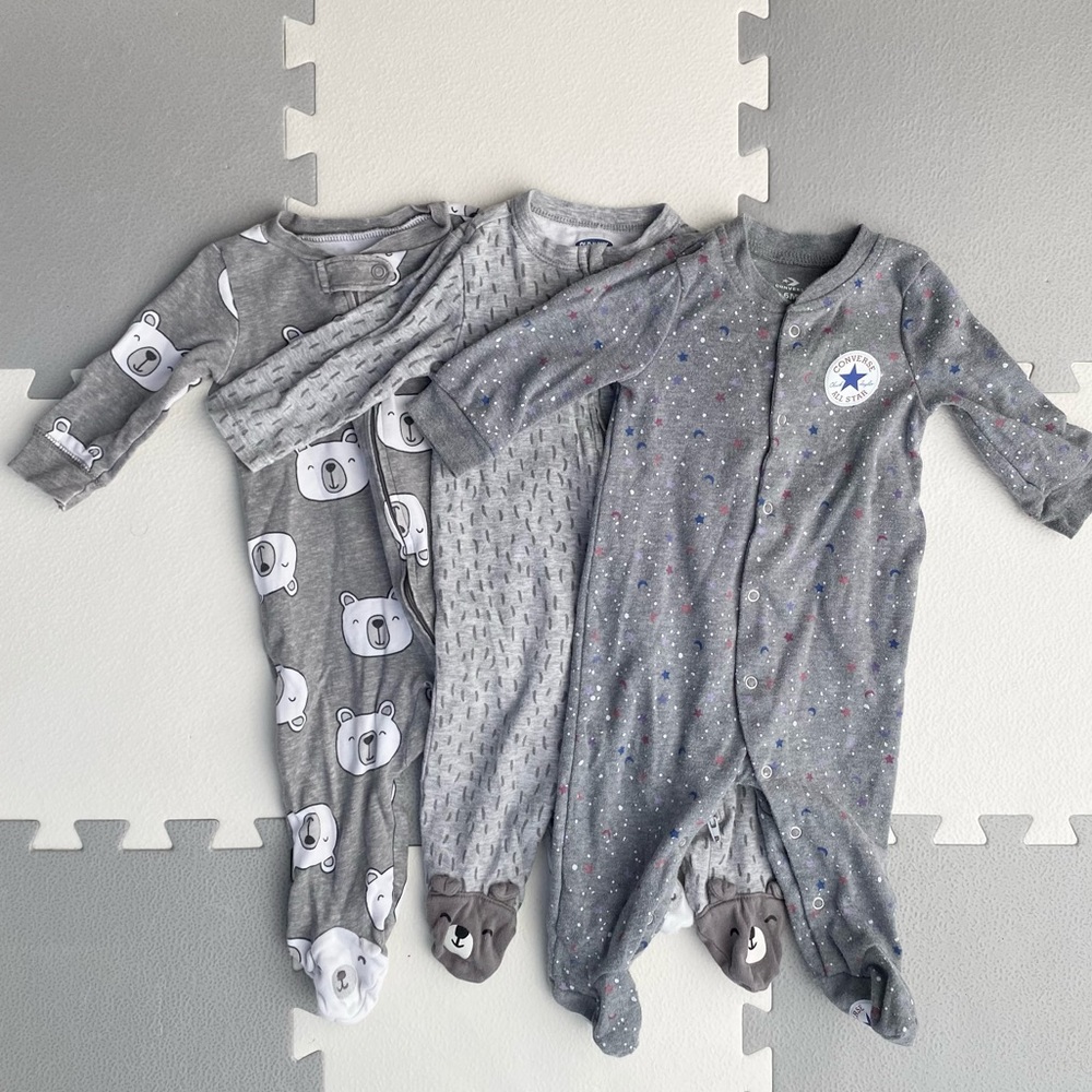 3 footie pajamas